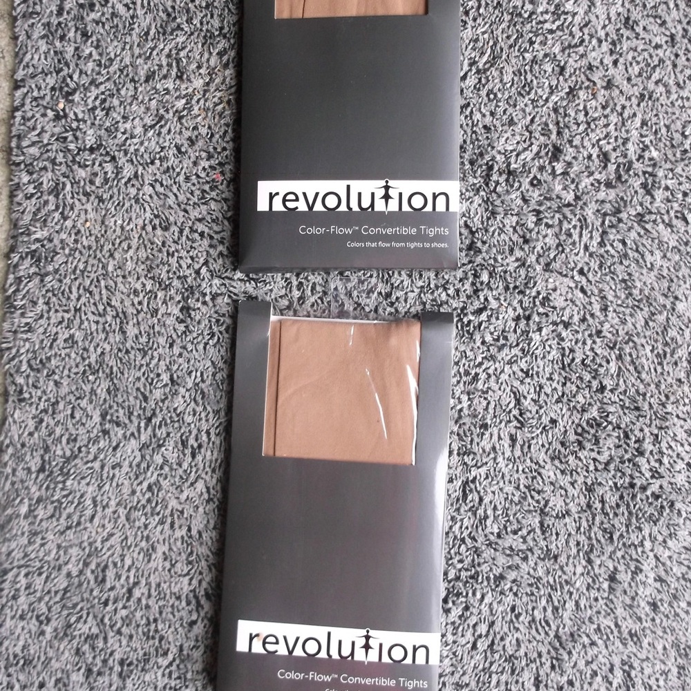 Bundle 2 pairs Revolution color flow convertible tights size MA color suntan